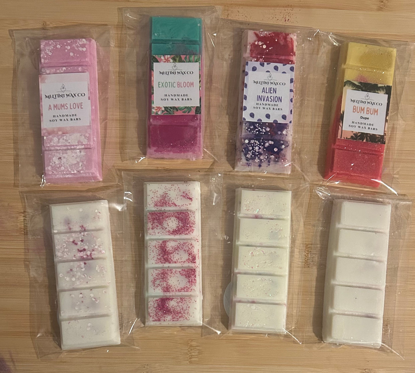 Handmade Scented Wax Melt Snap Bars – Colour-Reveal & Twin Colour Options * Mix & Match 3 for £9.99!