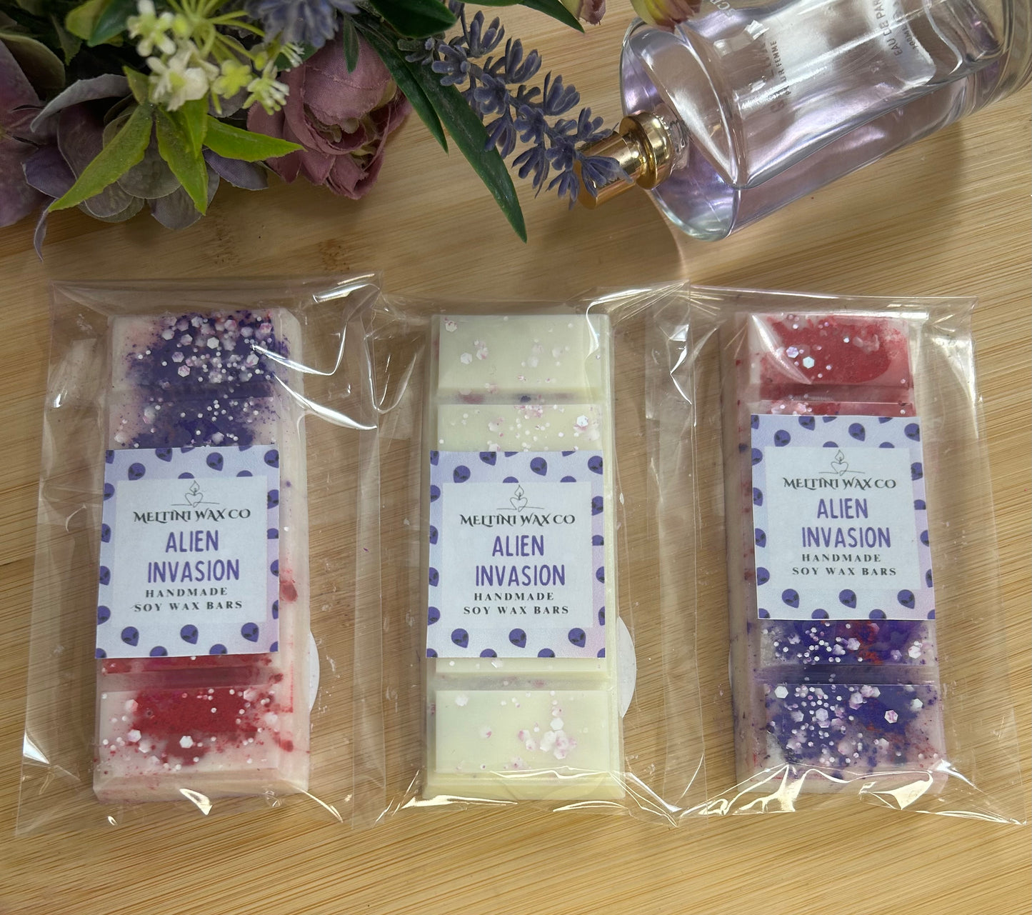 Handmade Scented Wax Melt Snap Bars – Colour-Reveal & Twin Colour Options * Mix & Match 3 for £9.99!